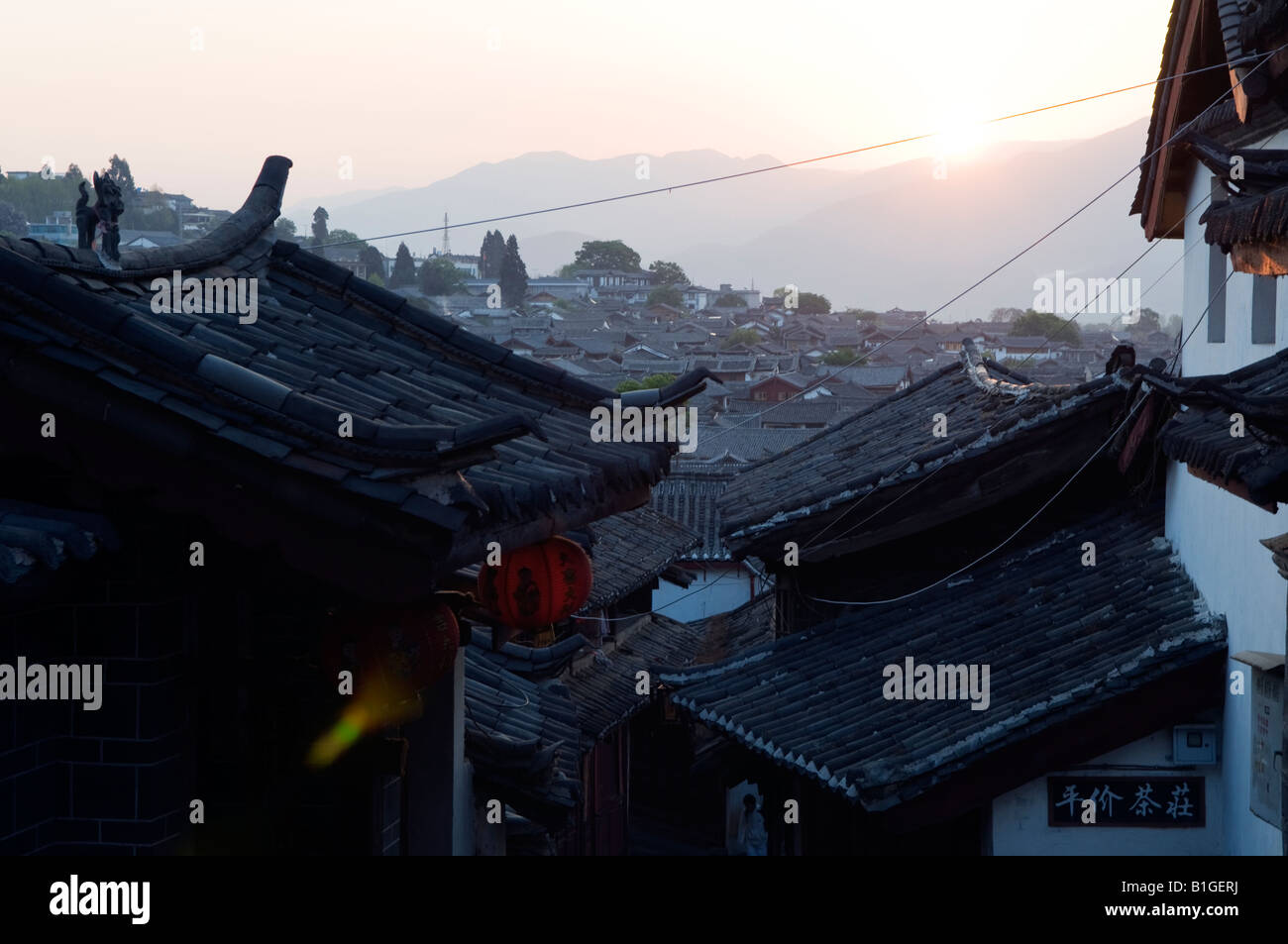 China Yunnan province Lijiang town Unesco World Heritage Site Stock ...