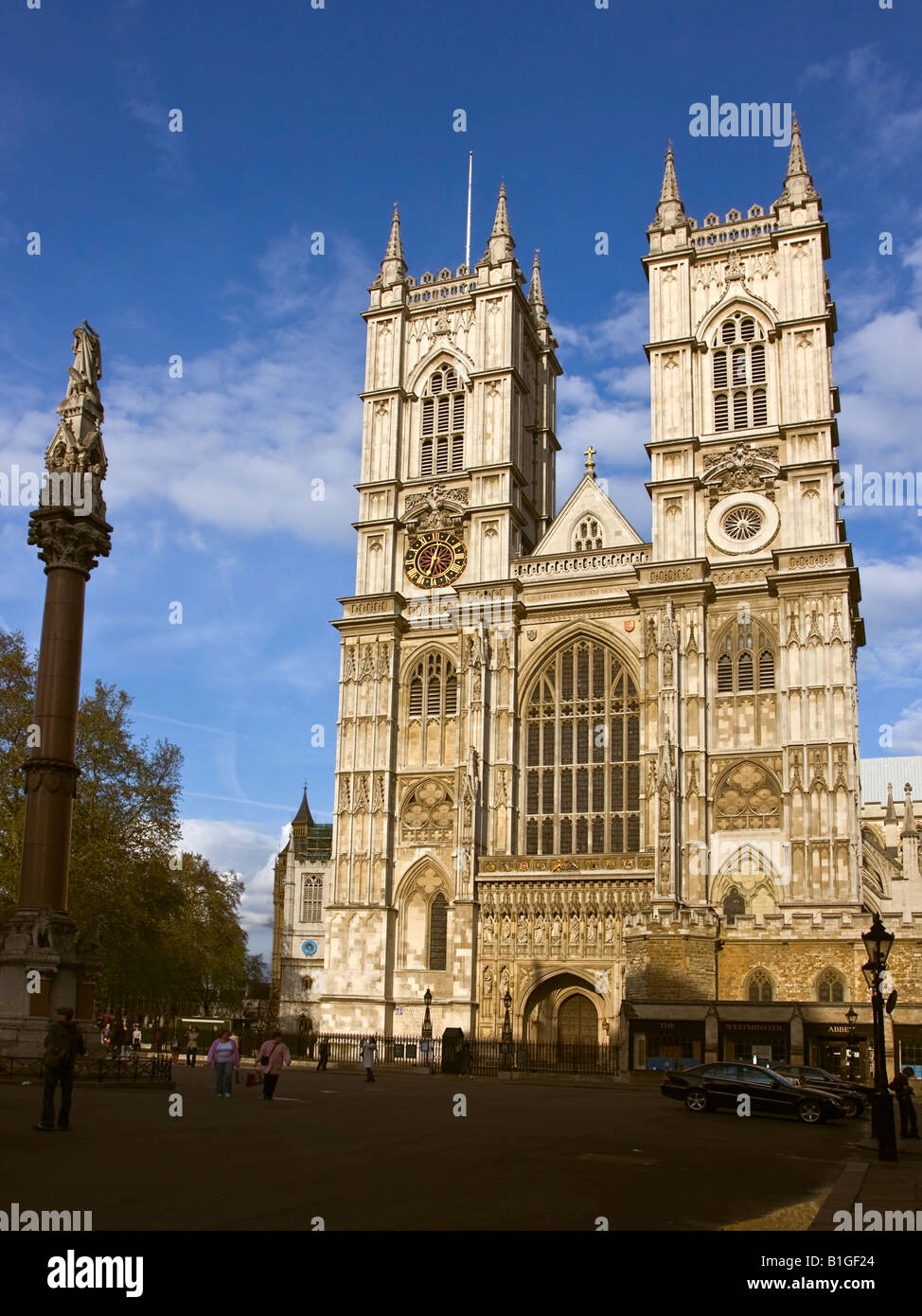 Hawksmoor's Towers at Westminster Abbey, London England Stock Photo Alamy