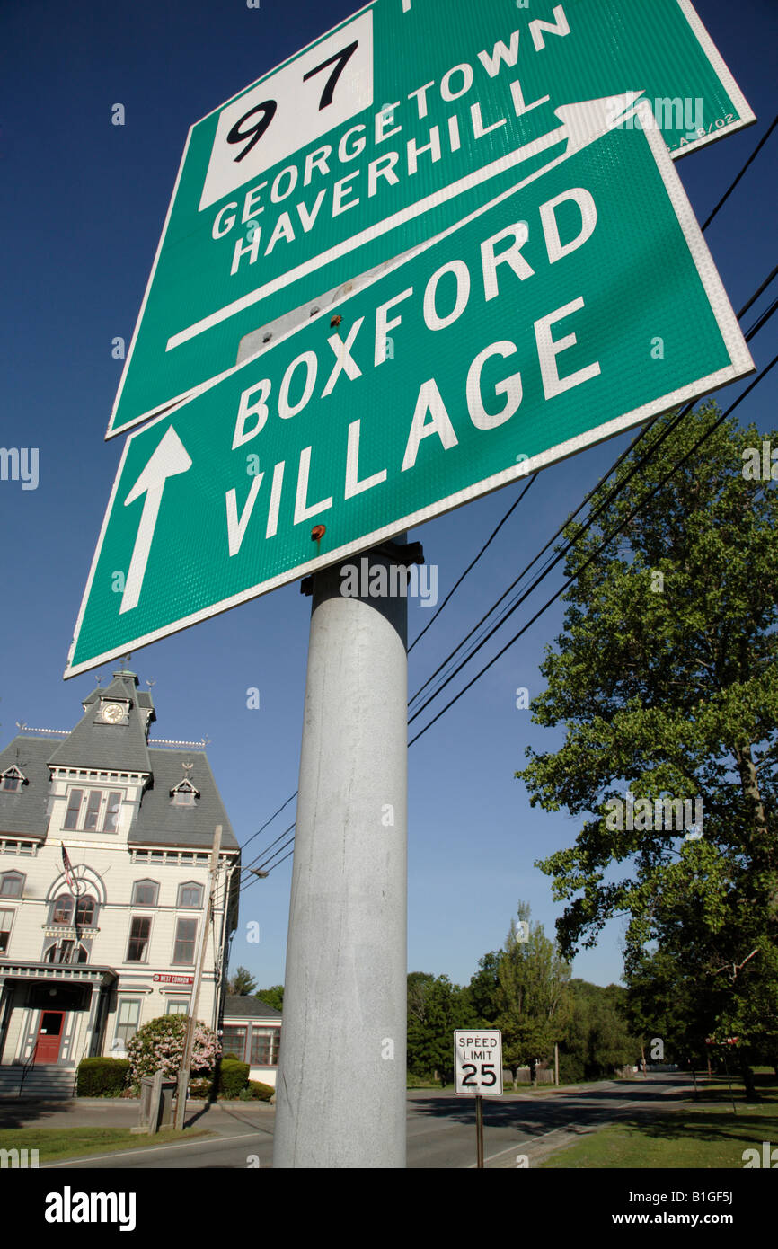 Town Hall Located in Topsfield Massachusetts USA which is in scenic New
