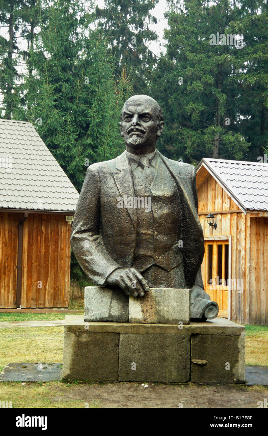 Statue of Lenin, Grutas Park, Druskininkai, Lithuania Stock Photo