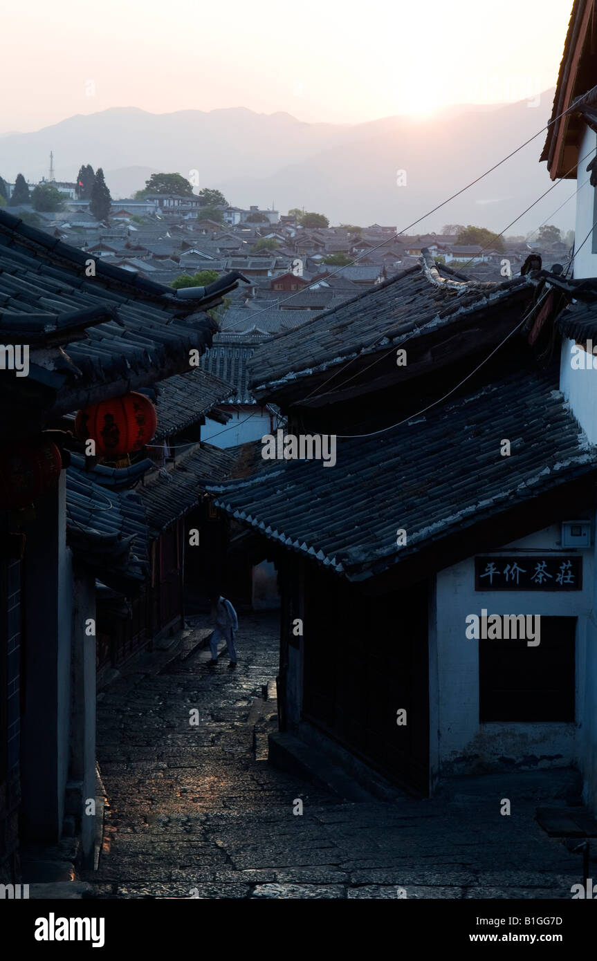 China Yunnan province Lijiang town Unesco World Heritage Site Stock ...