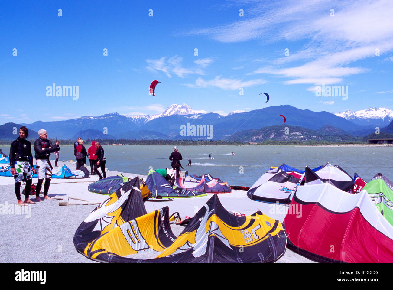 Kiteboarding and Kite Surfing in Howe Sound, Squamish, BC, British