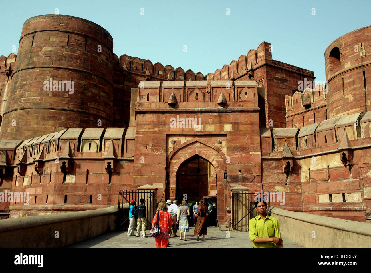 The Red Fort Agra India AKA Lal Qila Fort Rouge and Agra Fort Stock ...