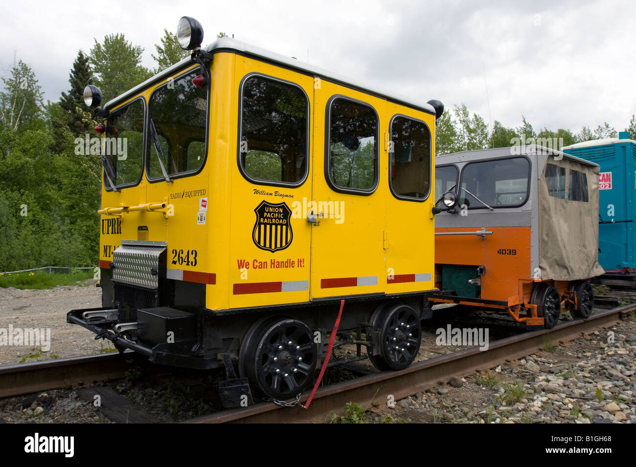 Gasoline powered Speeders at the Talkeetna Train Station, Alaska, USA