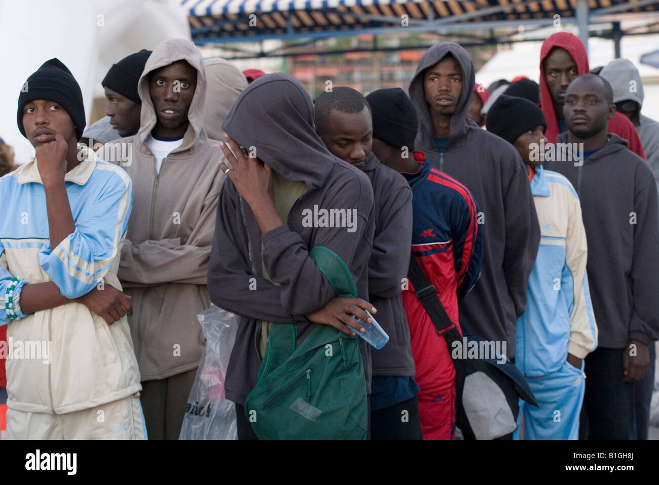 African refugees Stock Photo