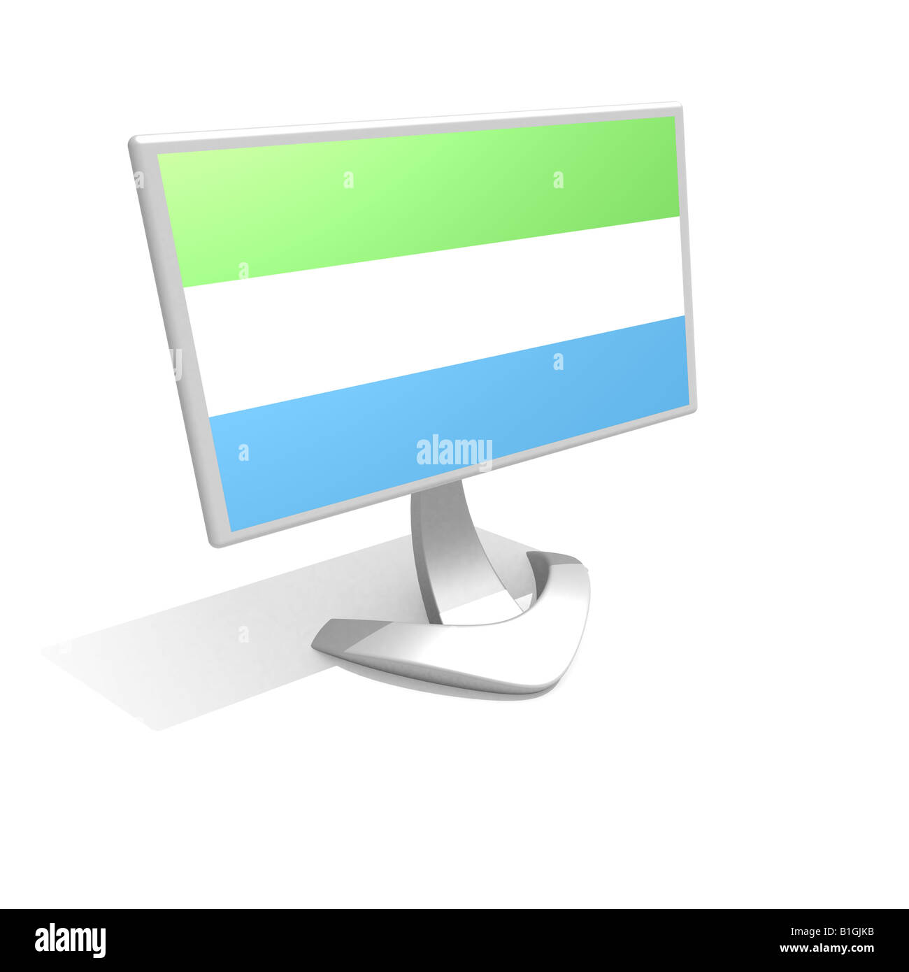 Flag of The Sierra Leone Stock Photo - Alamy