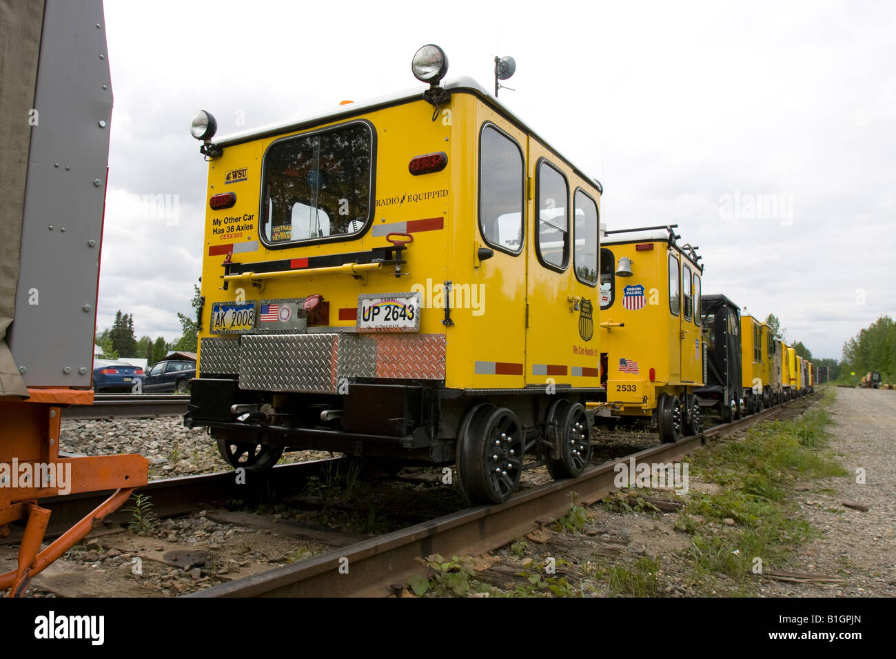 Gasoline powered Speeders at the Talkeetna Train Station, Alaska, USA