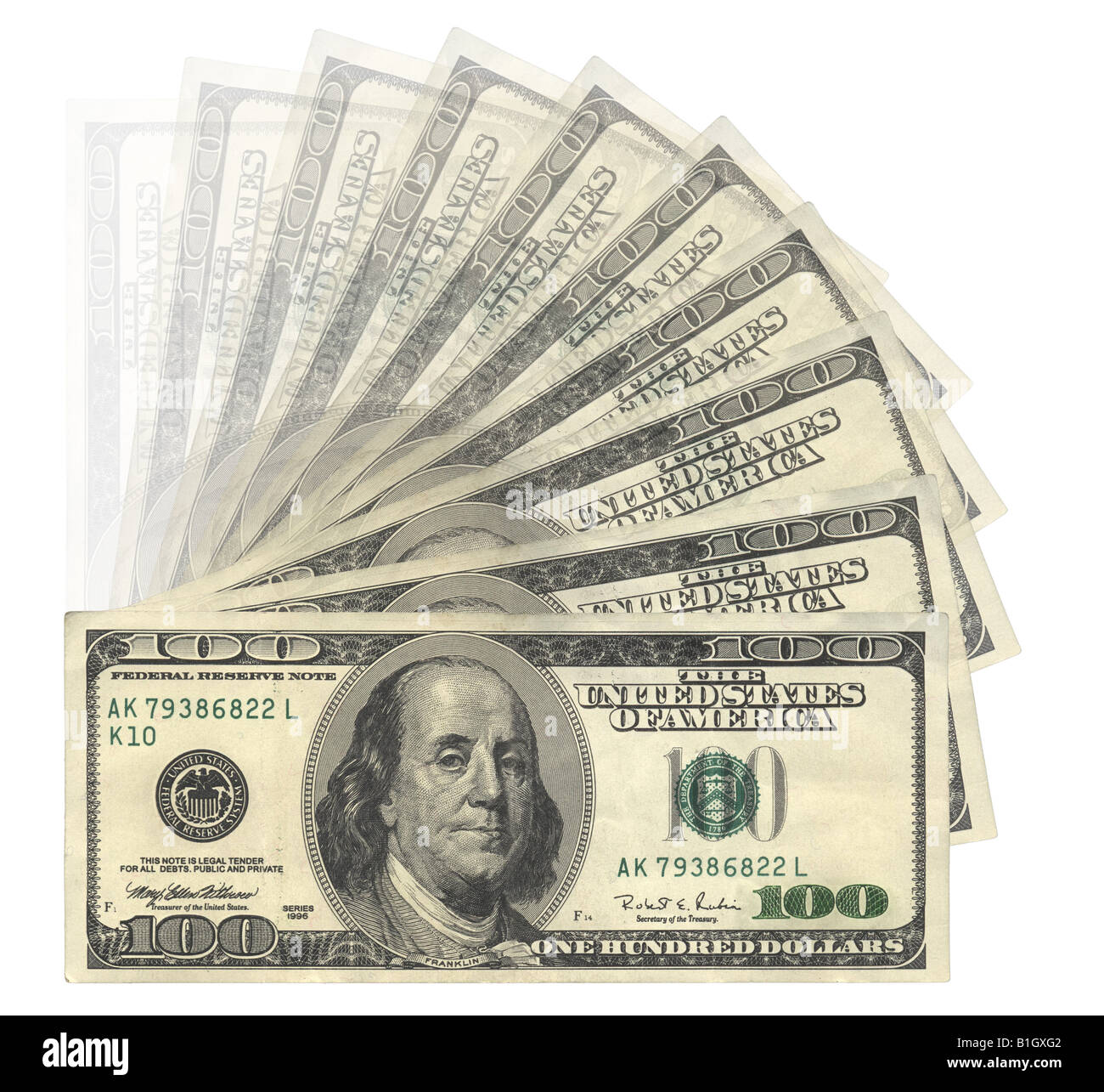 100 USA dollars banknotes Stock Photo - Alamy
