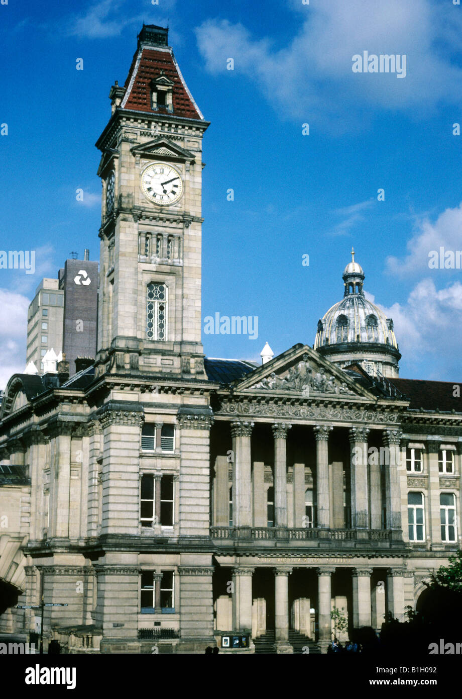 The Council House, Birmingham, English Victorian architecture building clock tower Big Brum, Midlands England UK Stock Photo