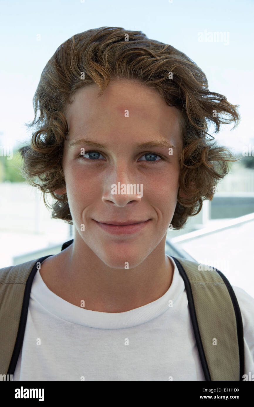 Wavy Full Messy Boy Hair Blonde