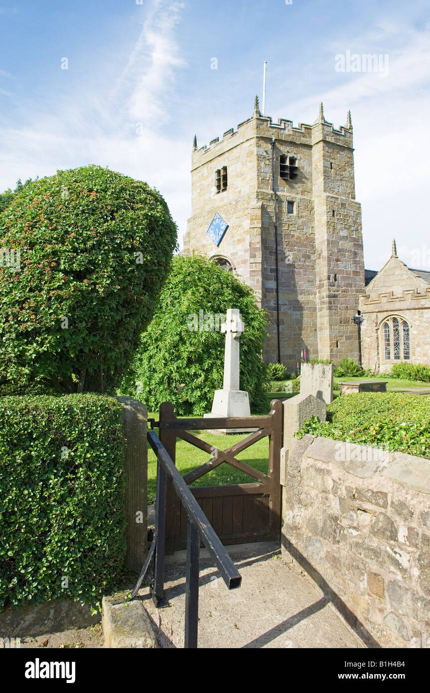 St Michael's on Wyre church Stock Photo Alamy