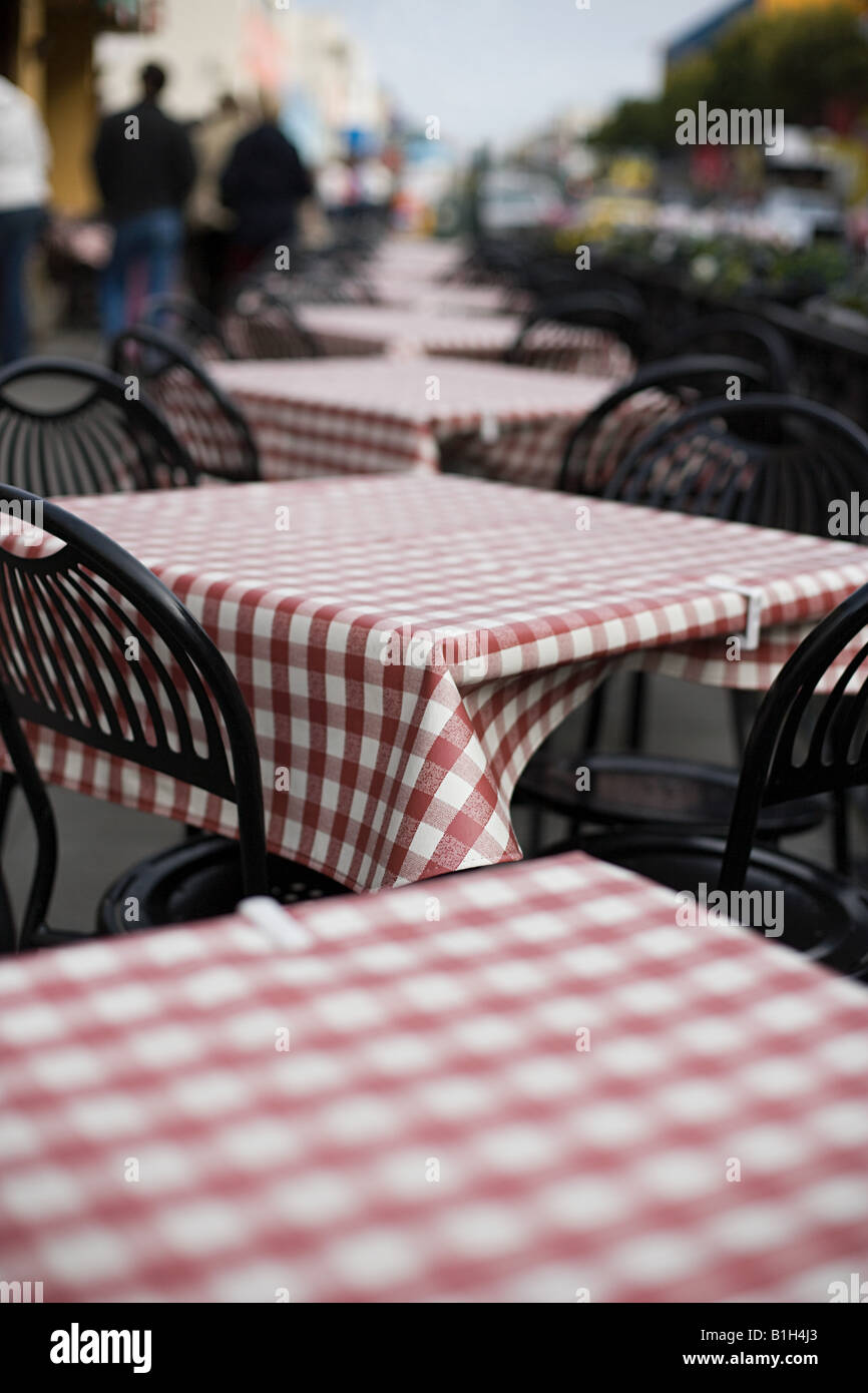 Empty cafe tables Stock Photo Alamy