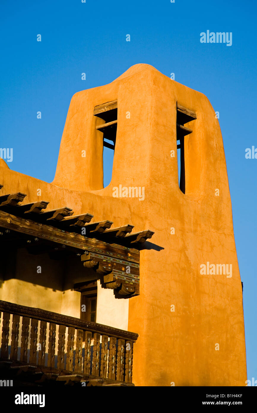 Low angle view of a museum, Museum of Fine Arts, Santa Fe, New Mexico, USA Stock Photo