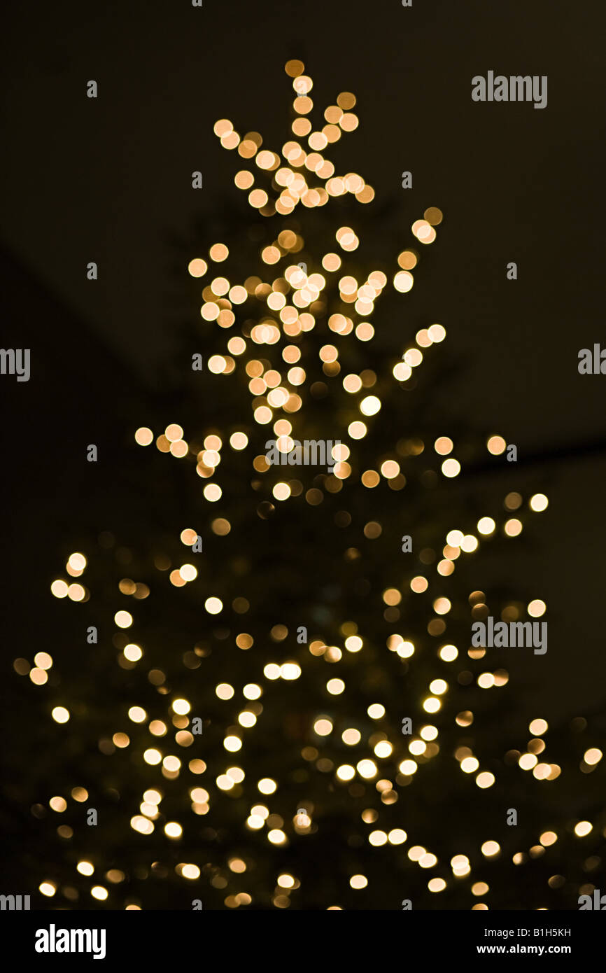 Christmas tree lights Stock Photo - Alamy