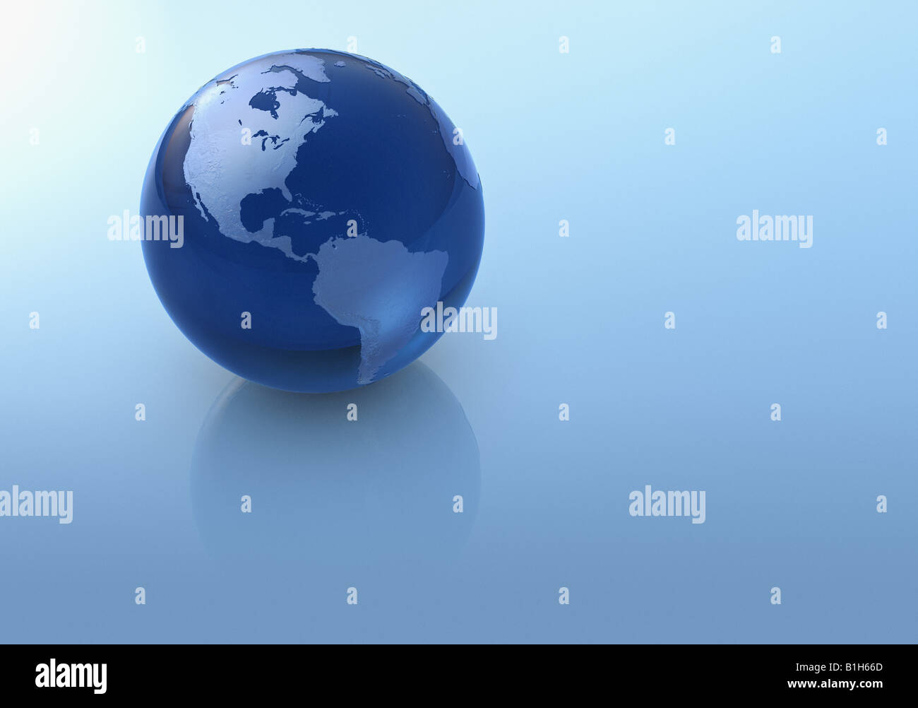 Blue globe Stock Photo