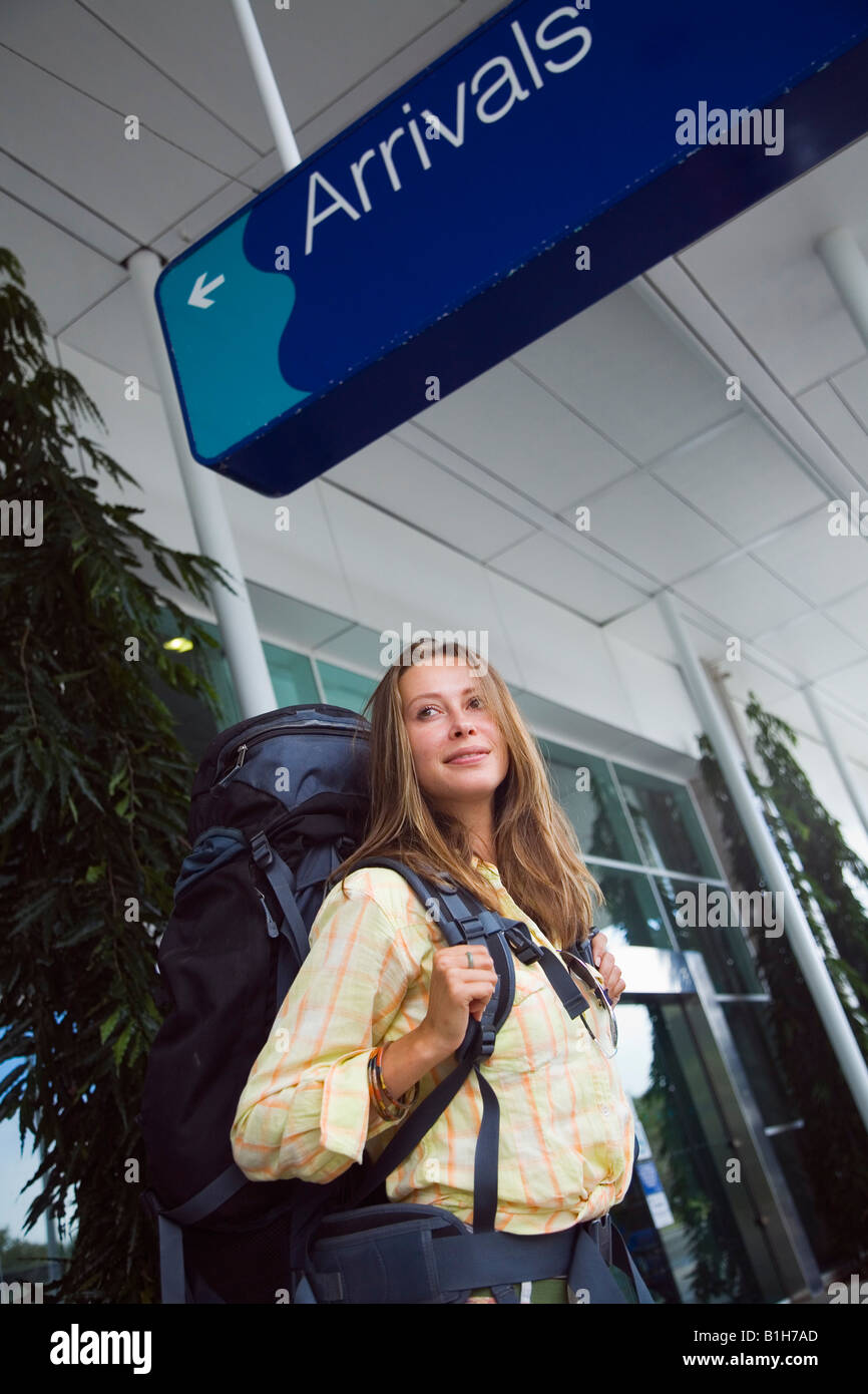 Backpacker - Cairns, Queensland, AUSTRALIA Stock Photo