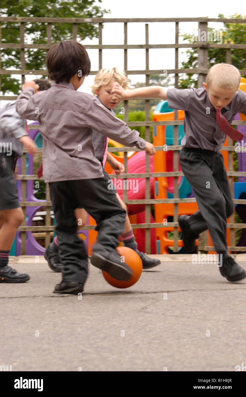 School Playground Football High Resolution Stock Photography and Images