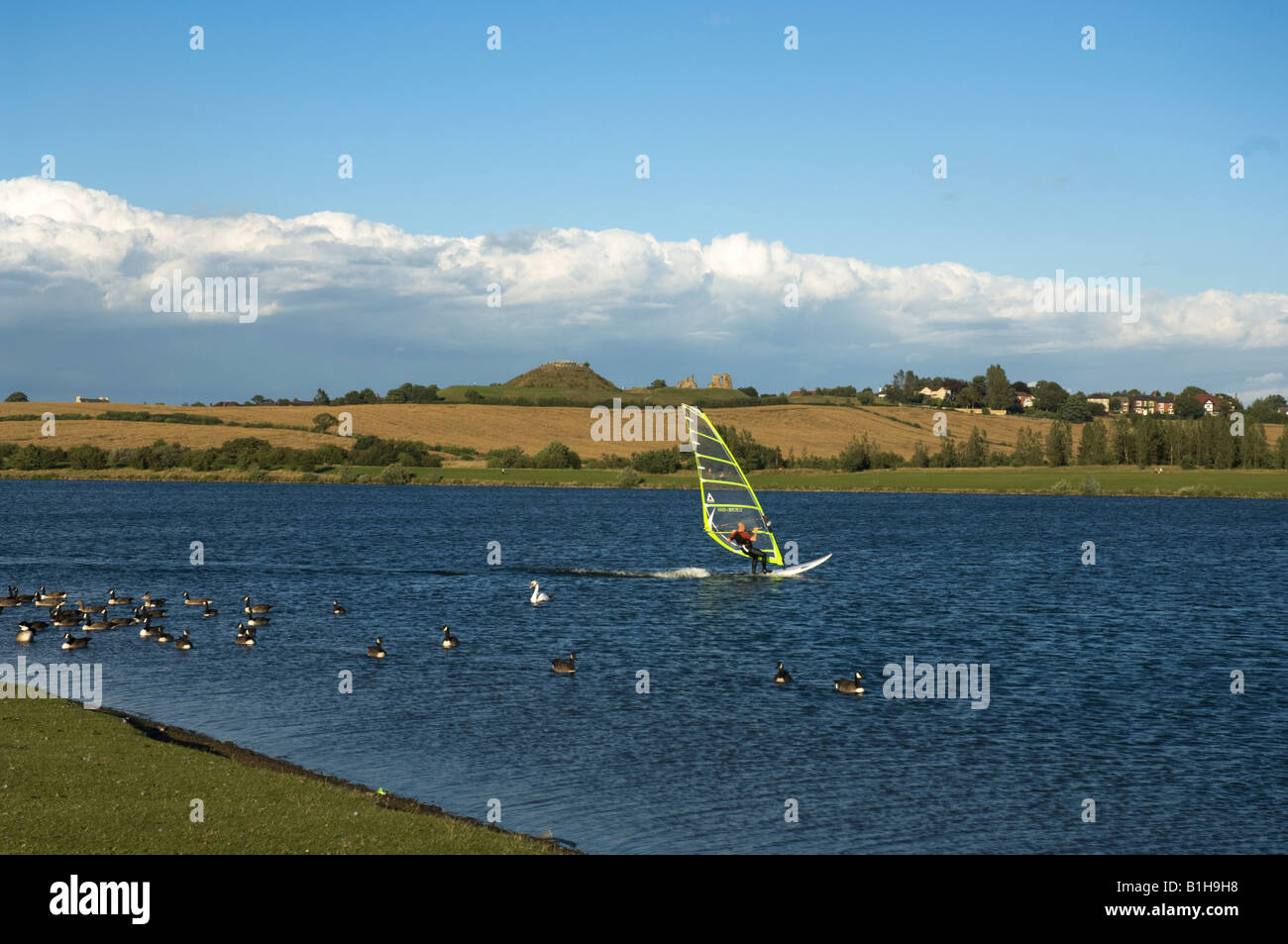 Pugneys Country Park Wakefield sailing and windsurfing and Walks Stock Photo