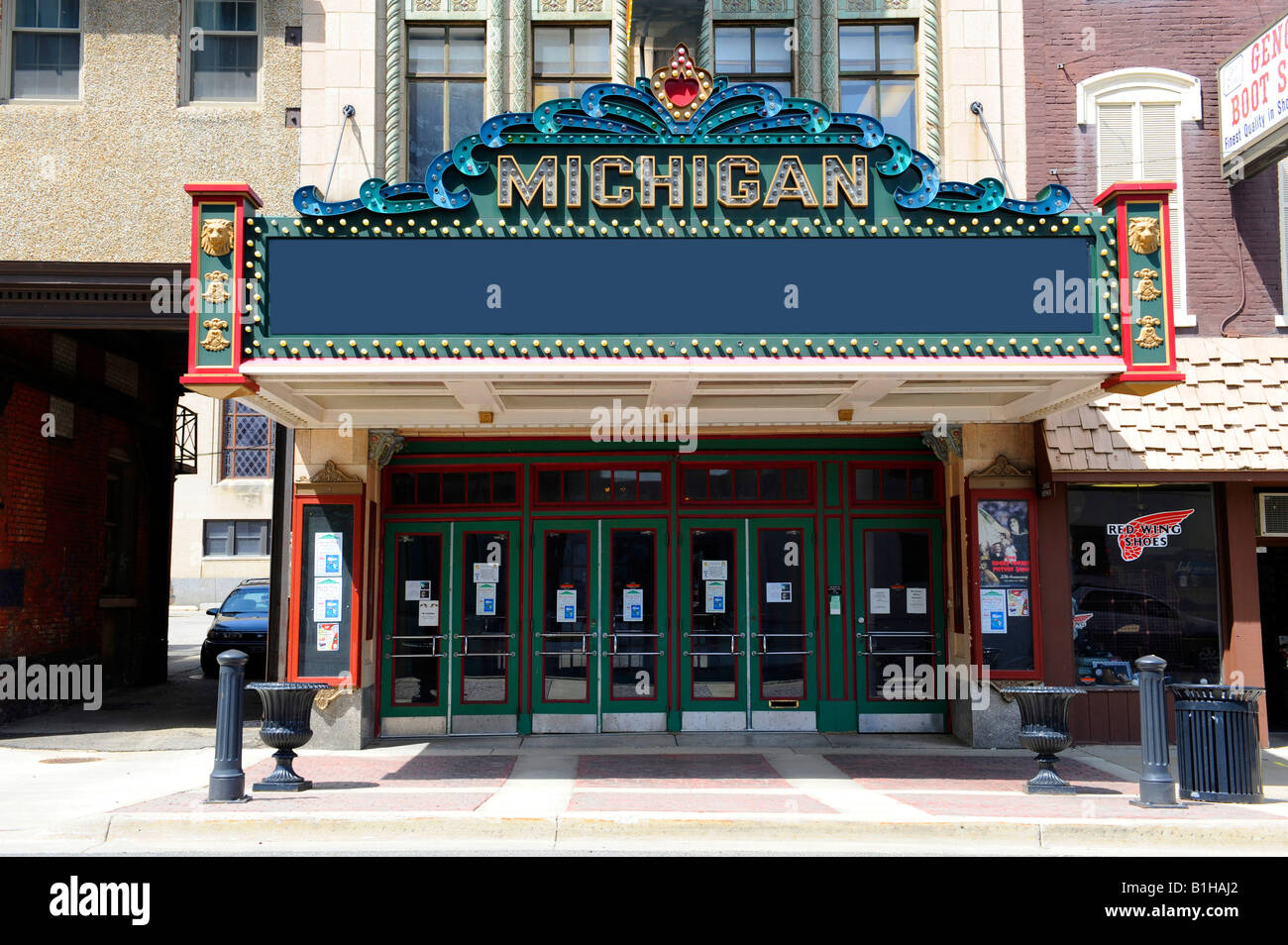 Historic Michigan Theater downtown Jackson Michigan Stock Photo Alamy