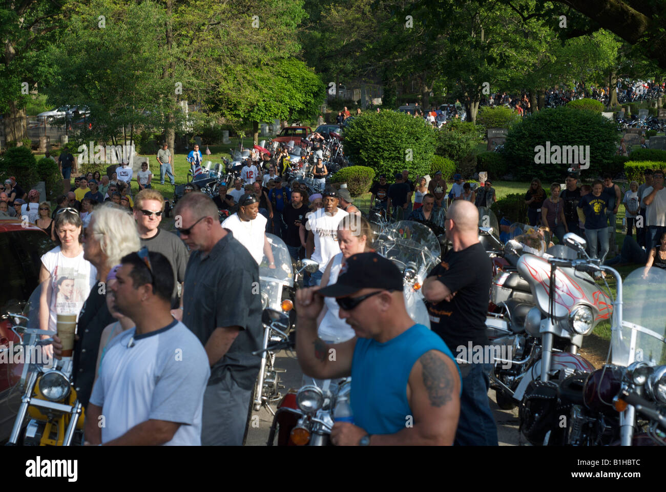 Founders Day in Akron Ohio when thousands visit the grave of Dr Bob founder of Alcoholics Anonymous Stock Photo