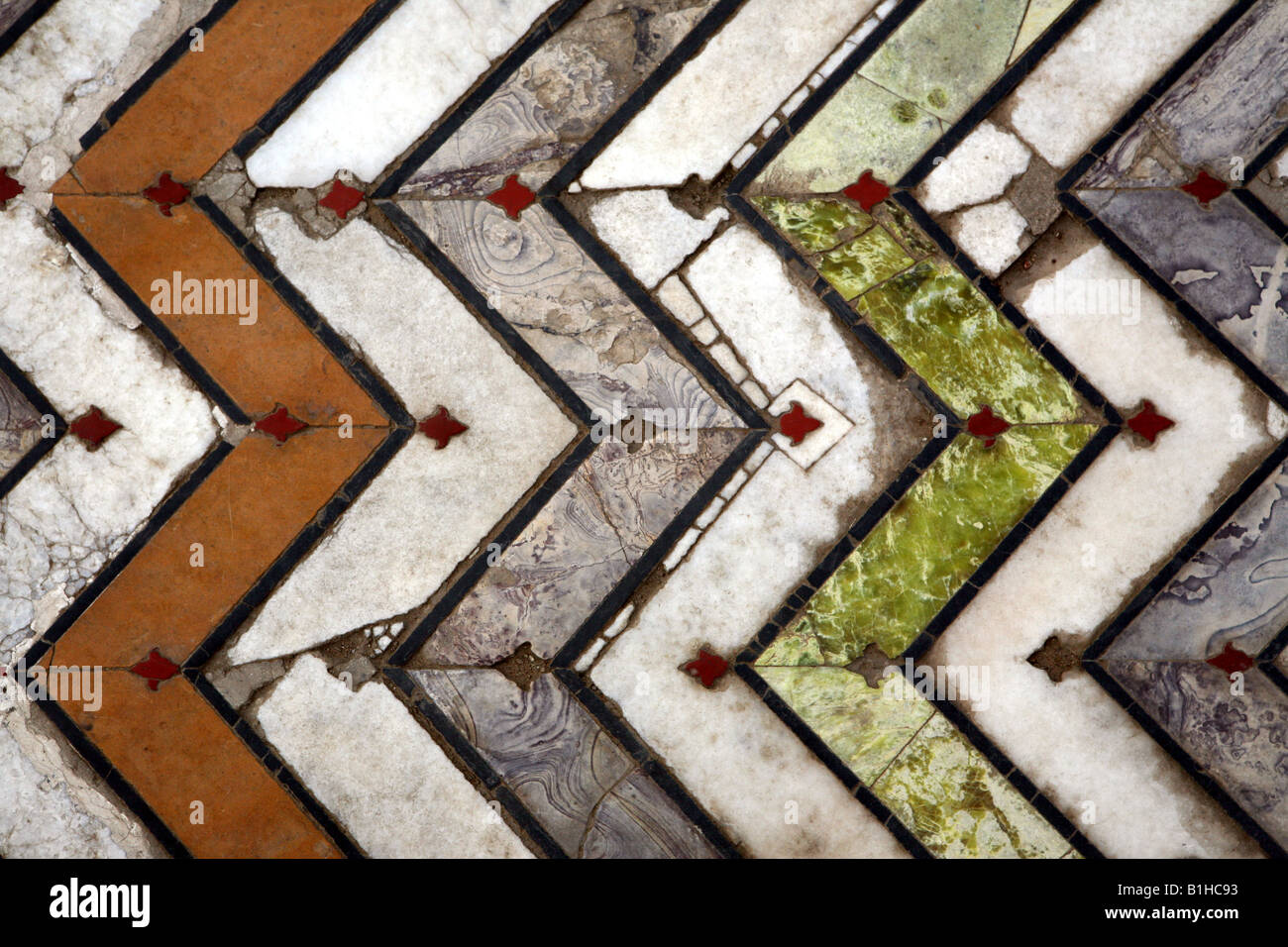 Marble floor tiles at the Red Fort Agra Stock Photo Alamy