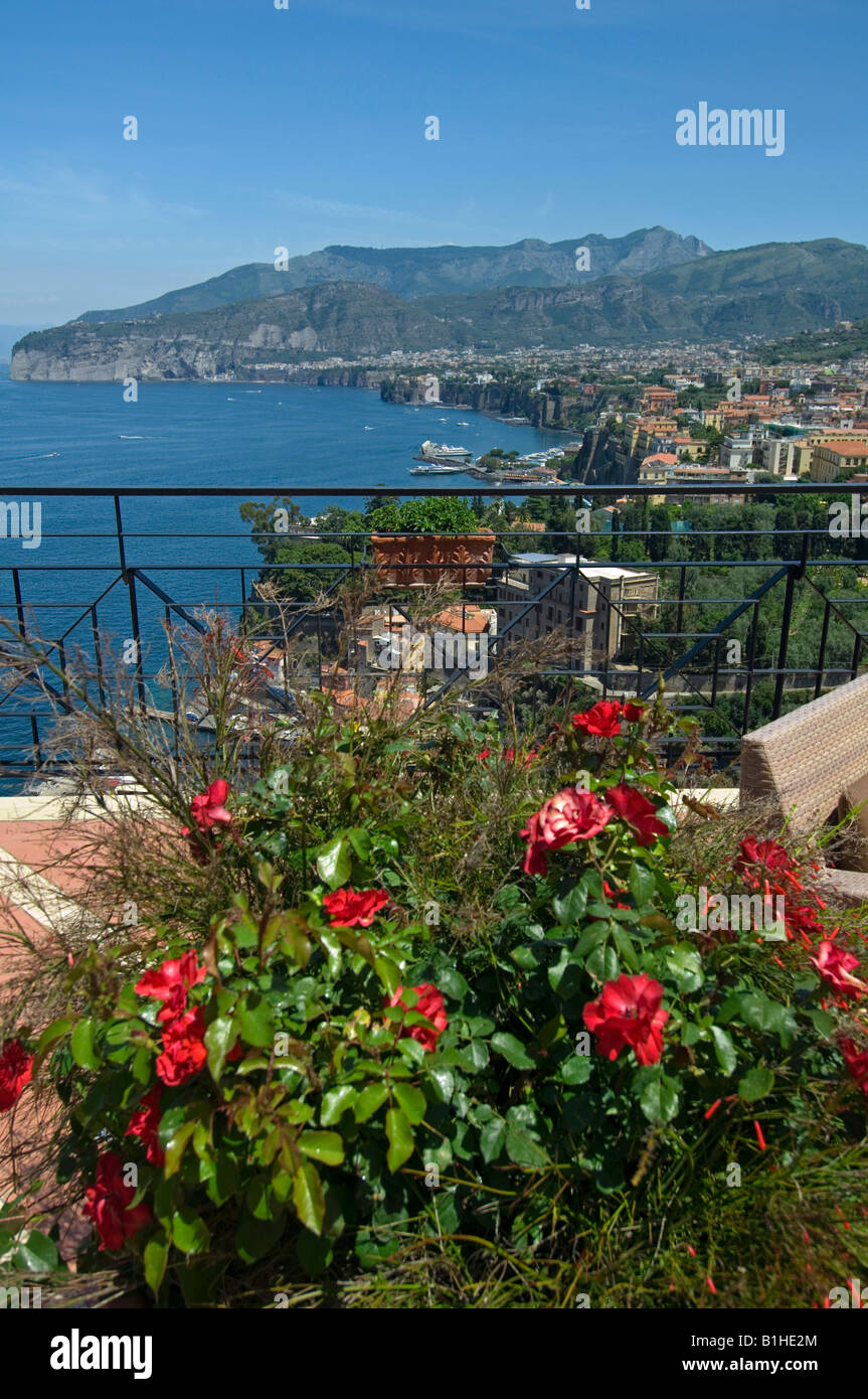 A view over Sorrento near Naples Italy Stock Photo Alamy