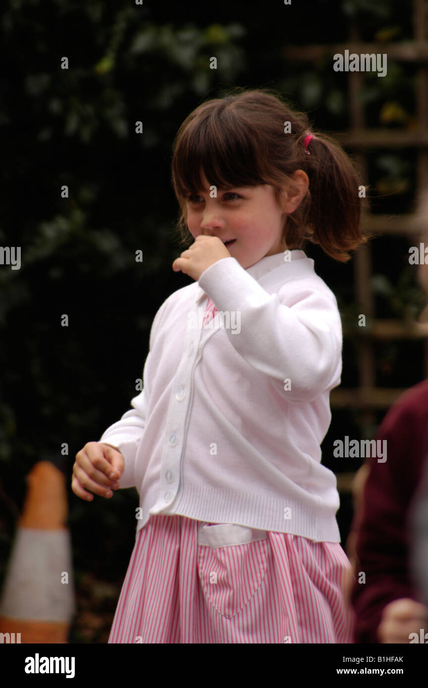 Shy primary school girl hi-res stock photography and images - Alamy