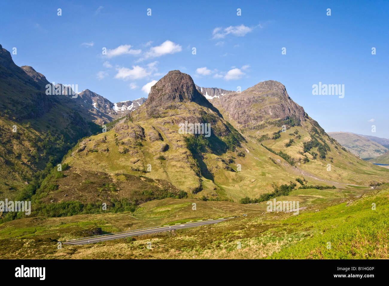 The famous Three Sisters mountains in Glen Coe West Highlands Scotland Stock Photo