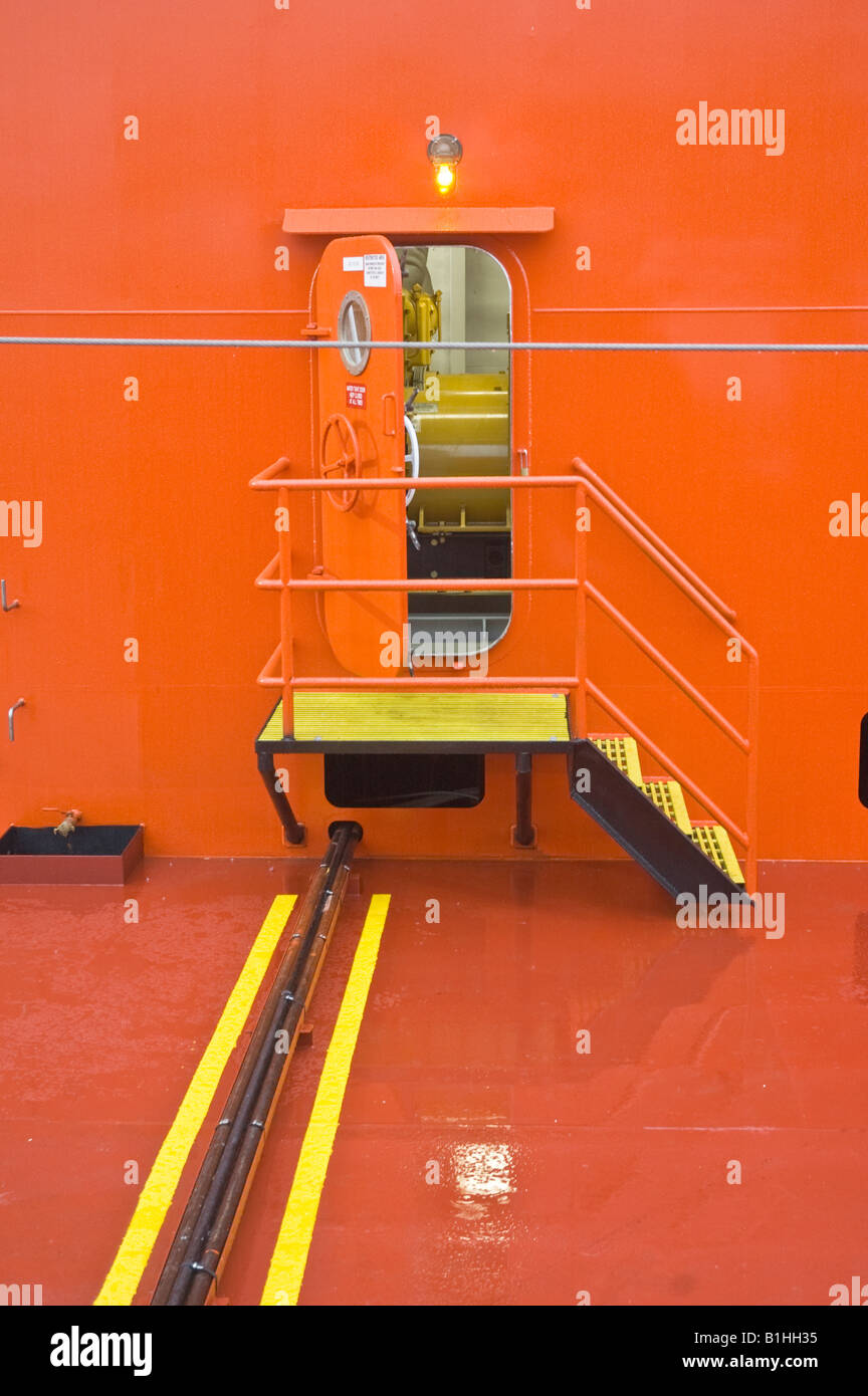 double hull fuel barge i Stock Photo Alamy