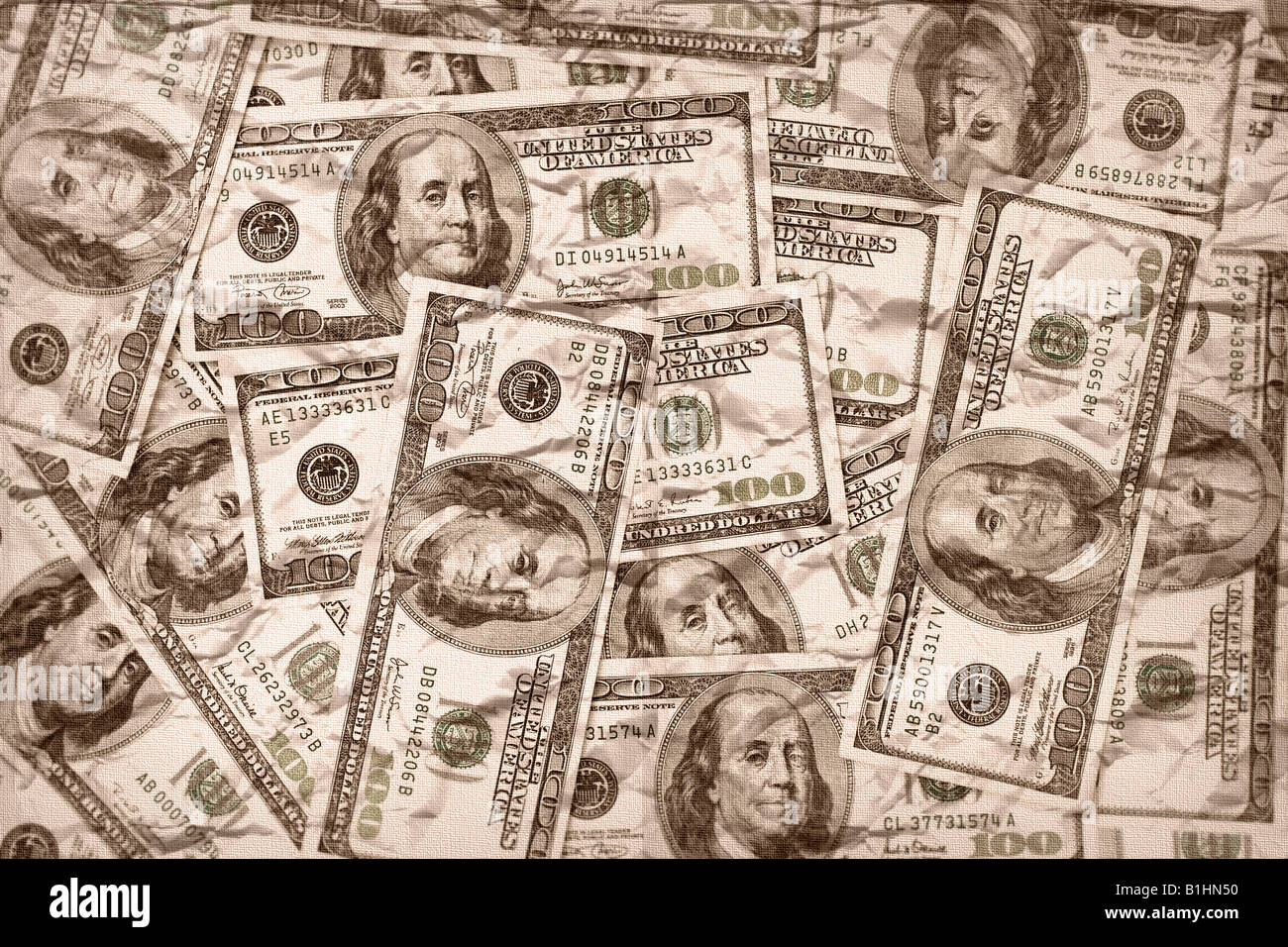 100 dollar bills pattern hi-res stock photography and images - Alamy
