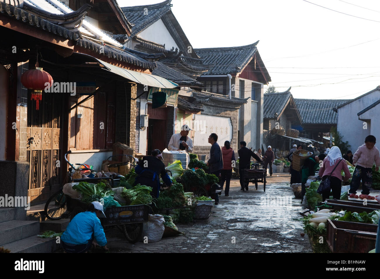 China Yunnan province Lijiang town Unesco World Heritage Site Stock ...