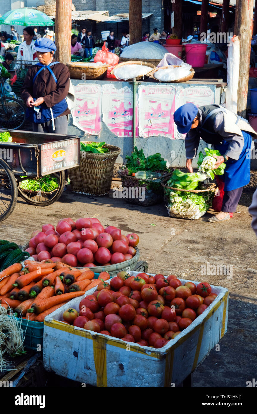 China Yunnan province Lijiang town Unesco World Heritage Site Stock ...