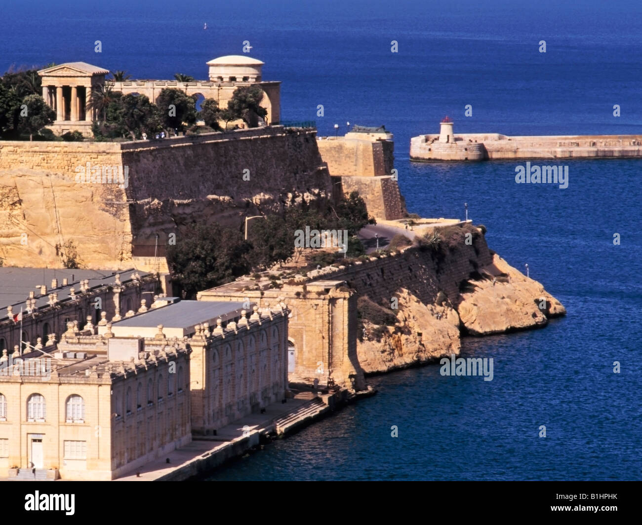 Fort Saint Elmo Grand Harbour Valletta Mount Sciberras Peninsula Malta Stock Photo Alamy