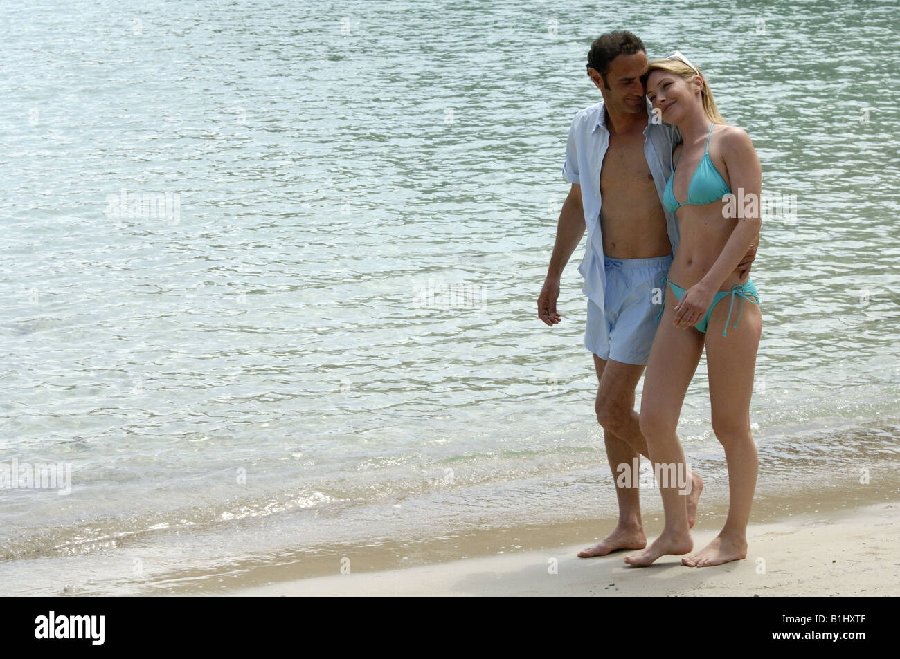 Walk at the beach Stock Photo Alamy