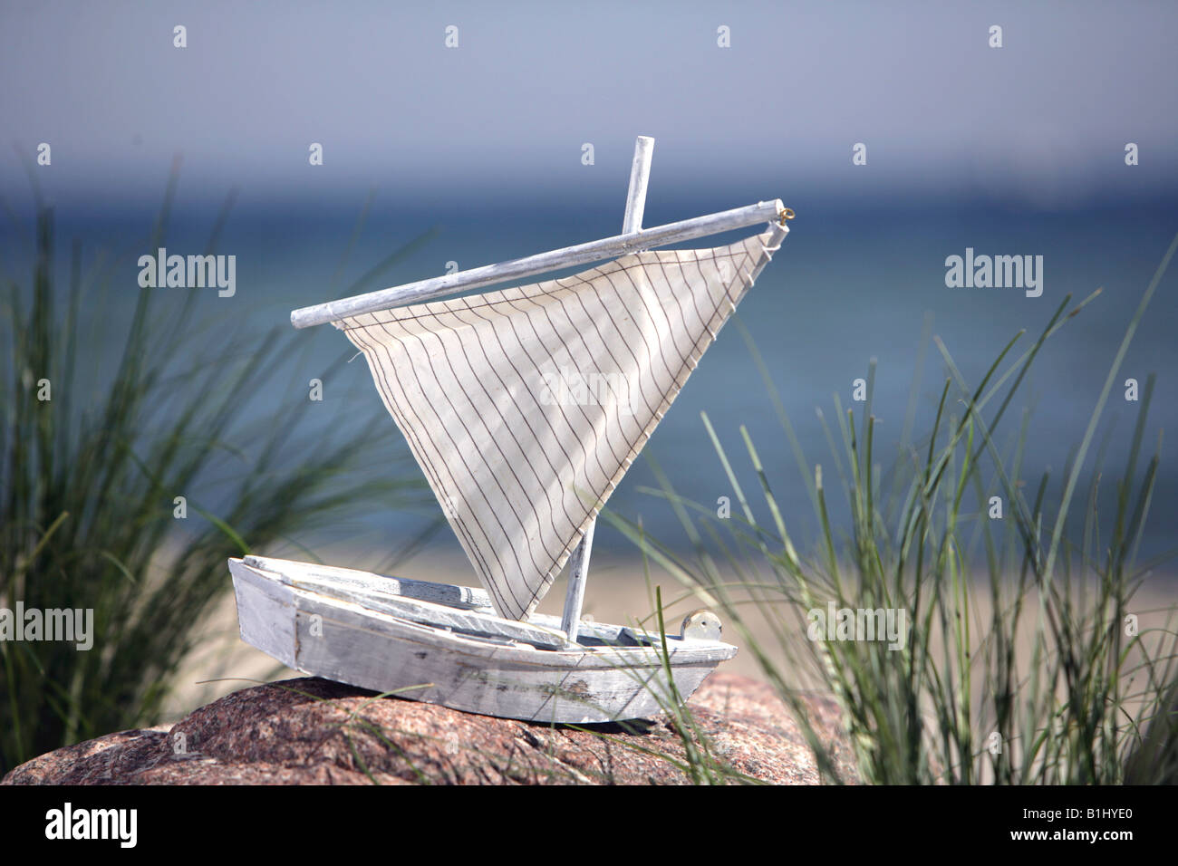 Toy sail boat Stock Photo - Alamy