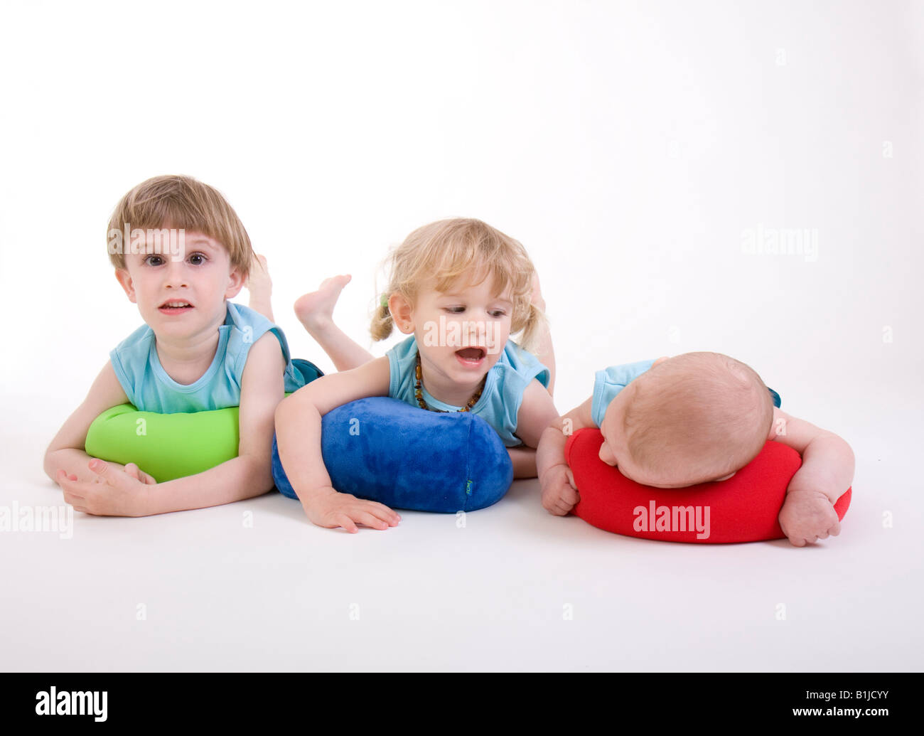 Three brother sister pillow hi-res stock photography and images - Alamy