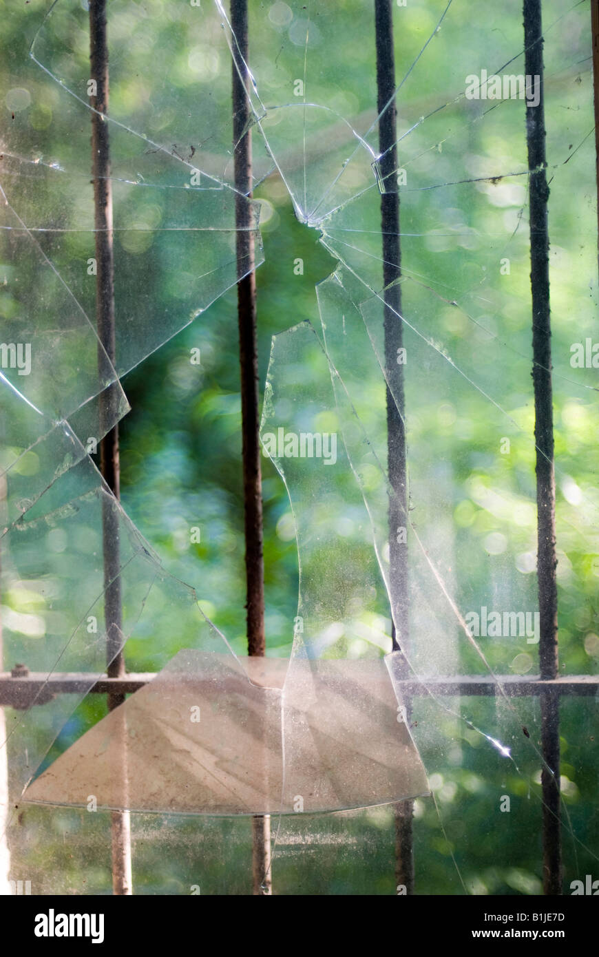 broken window, Germany Stock Photo Alamy