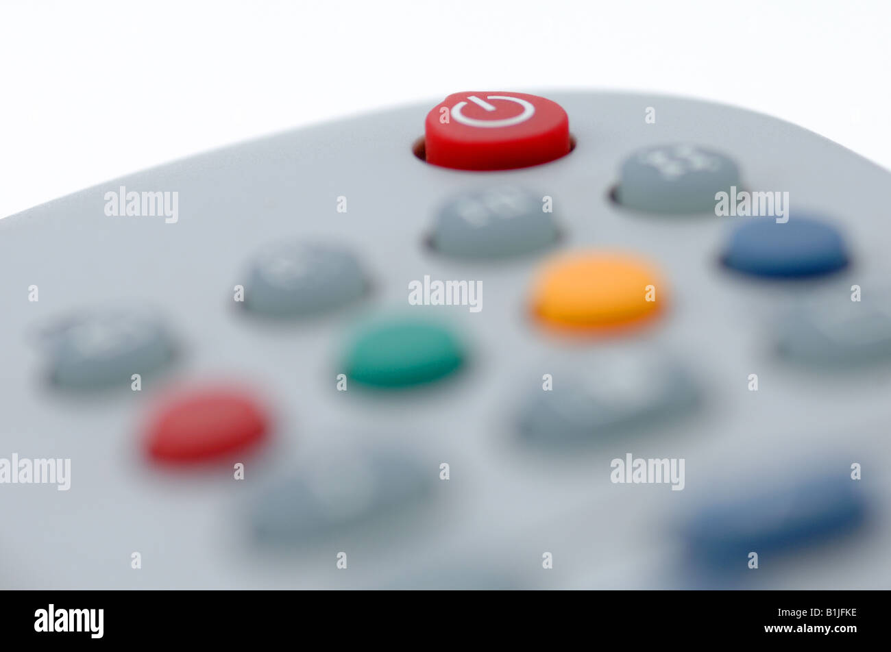 on-off button of TV remote control Stock Photo - Alamy