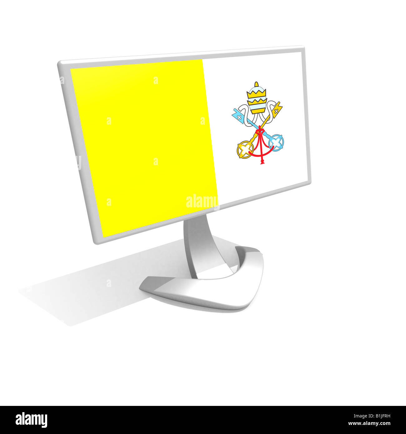 Vatican City The Holy See Flag Stock Photo Alamy Vatican city the holy see flag stock photo alamy