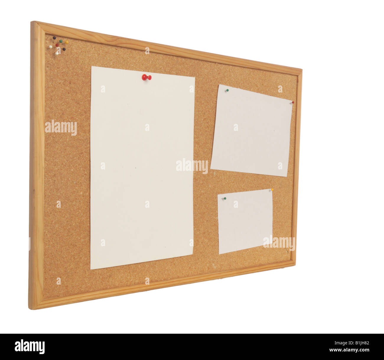 Cork Notice board Pin Board Stock Photo Alamy