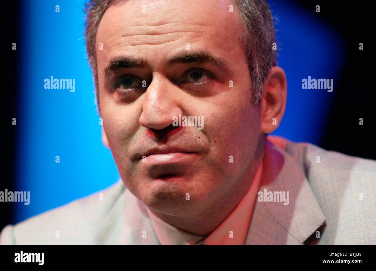 Garry Kasparov Russian chess grandmaster pictured at Hay Festival 2008 Hay on Wye Powys Wales UK Stock Photo
