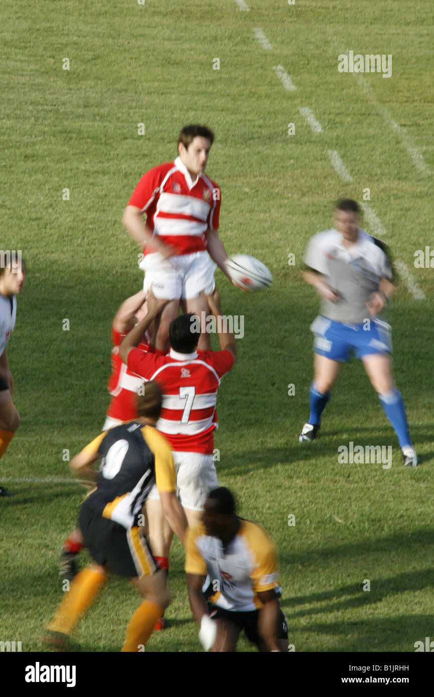 Action lineout line out jump hi-res stock photography and images - Alamy