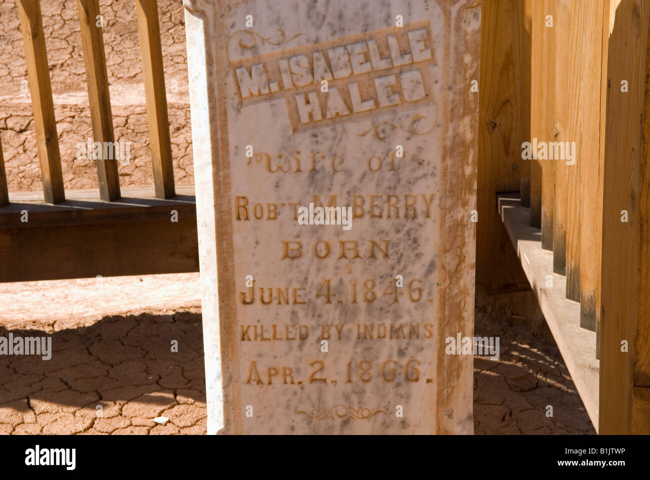 Photograph of Headstone in Grafton Cemetery, Grafton Ghost Town, Utah