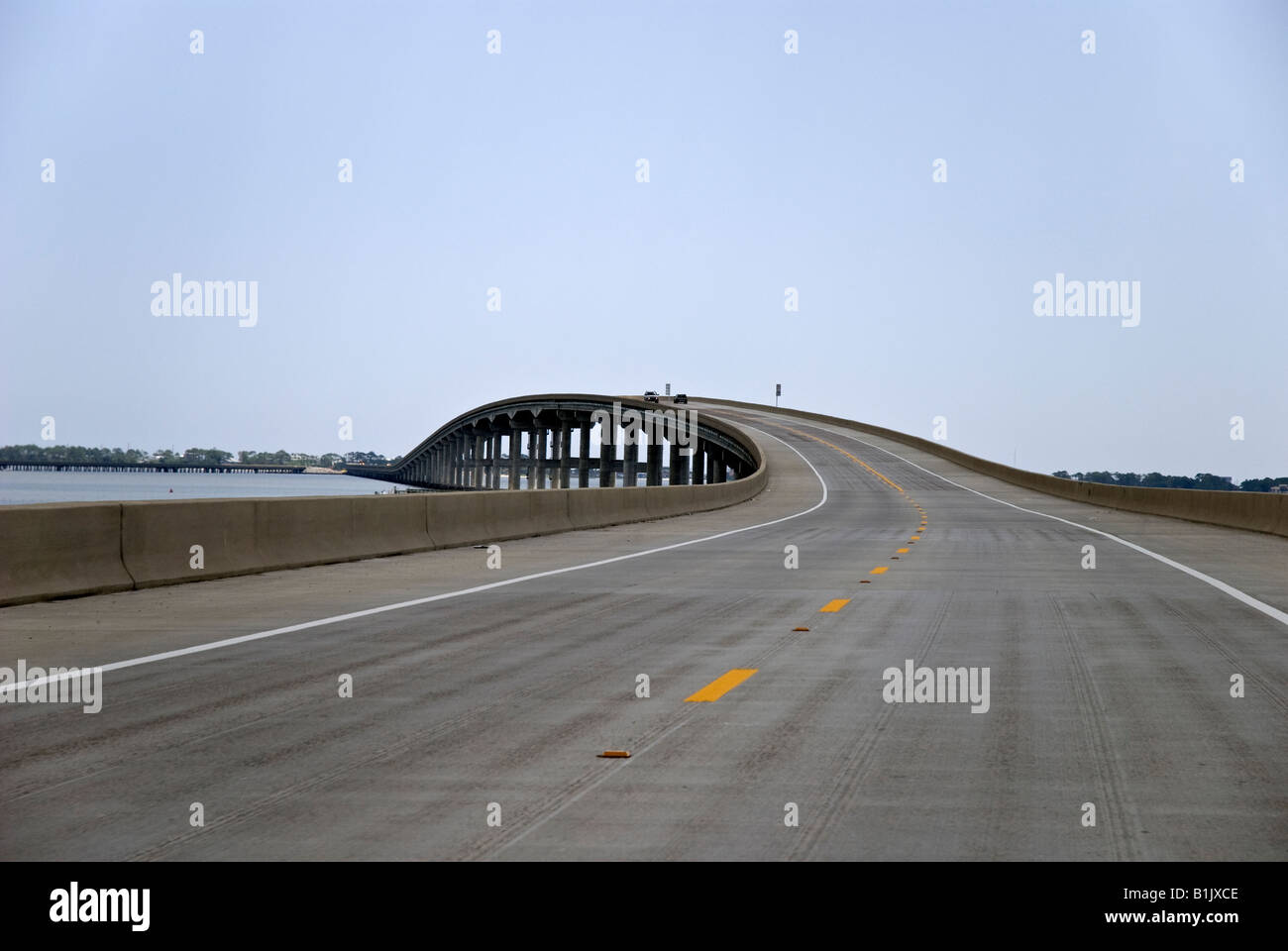 bridge over Apalachicola Bay to St Island along North Florida s