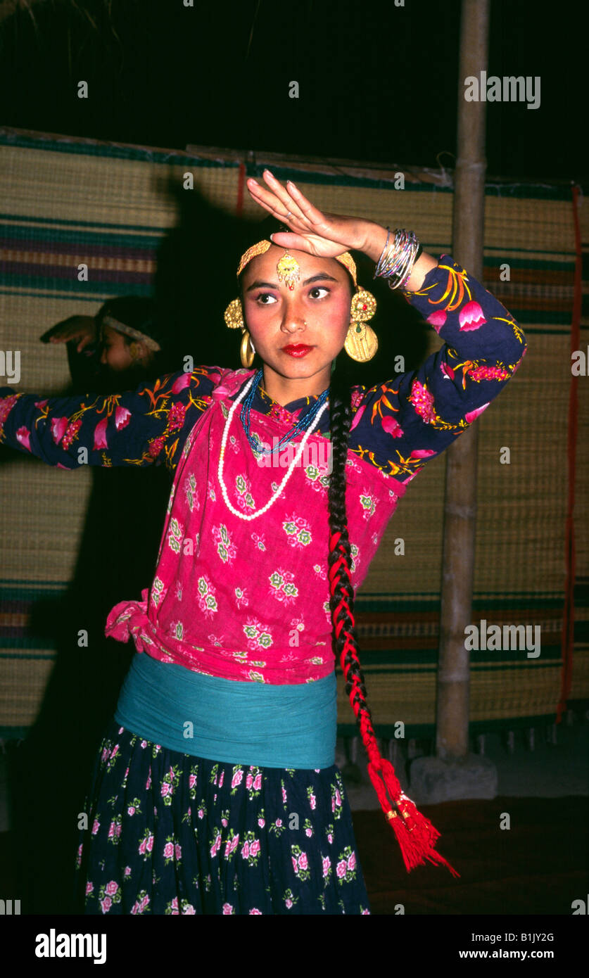 Women of nepal with traditional costumes hires stock photography and