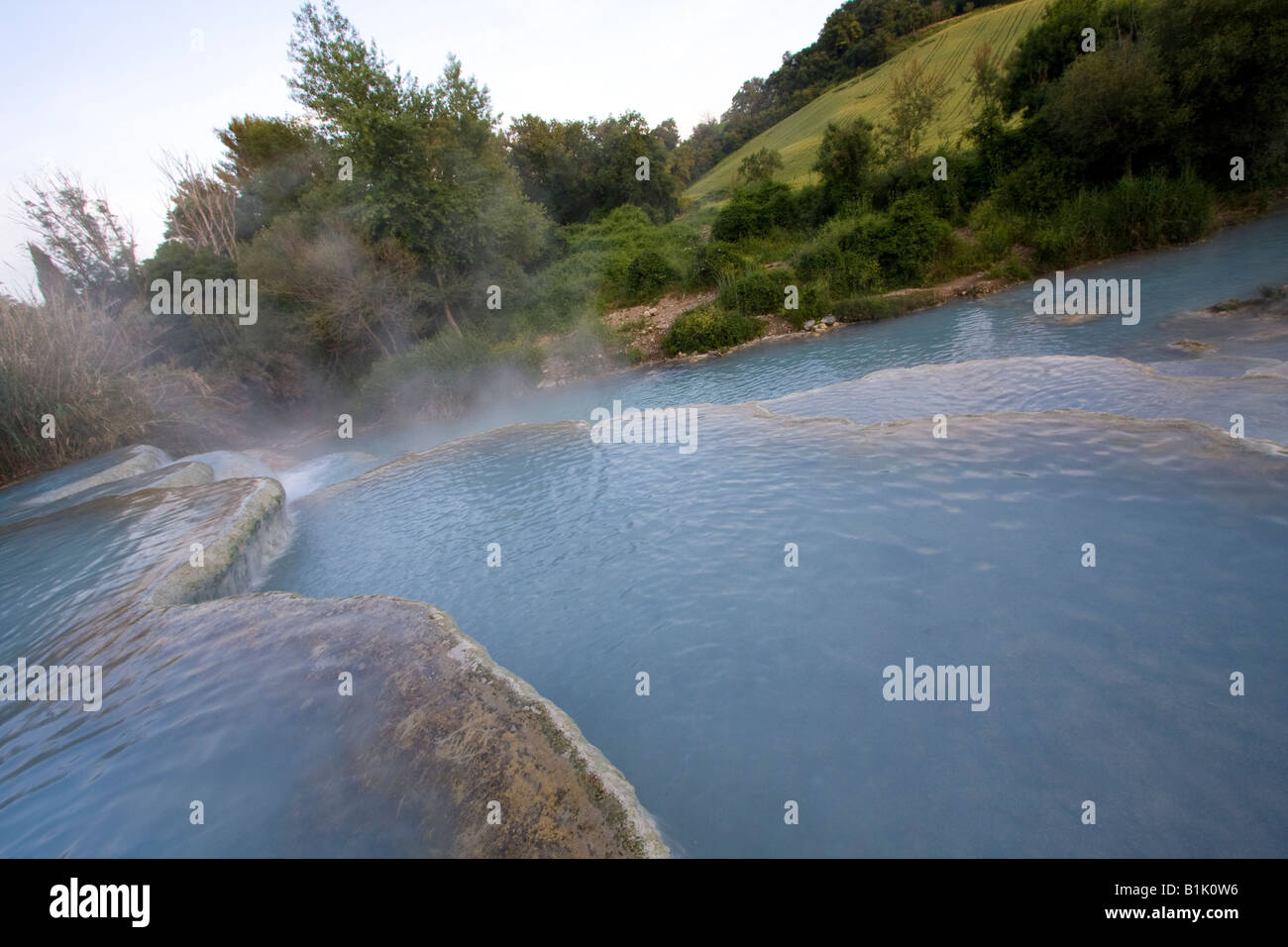 warm thermal springs in Saturnia Stock Photo Alamy