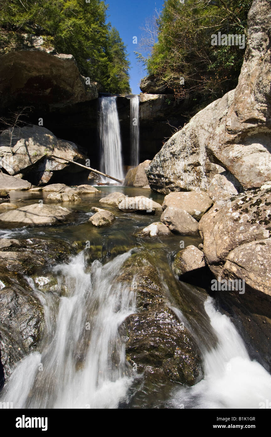 Cascade Below Eagle Falls Cumberland Falls State Park Kentucky Stock 