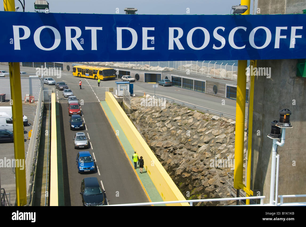 Port De Roscoff in France Stock Photo