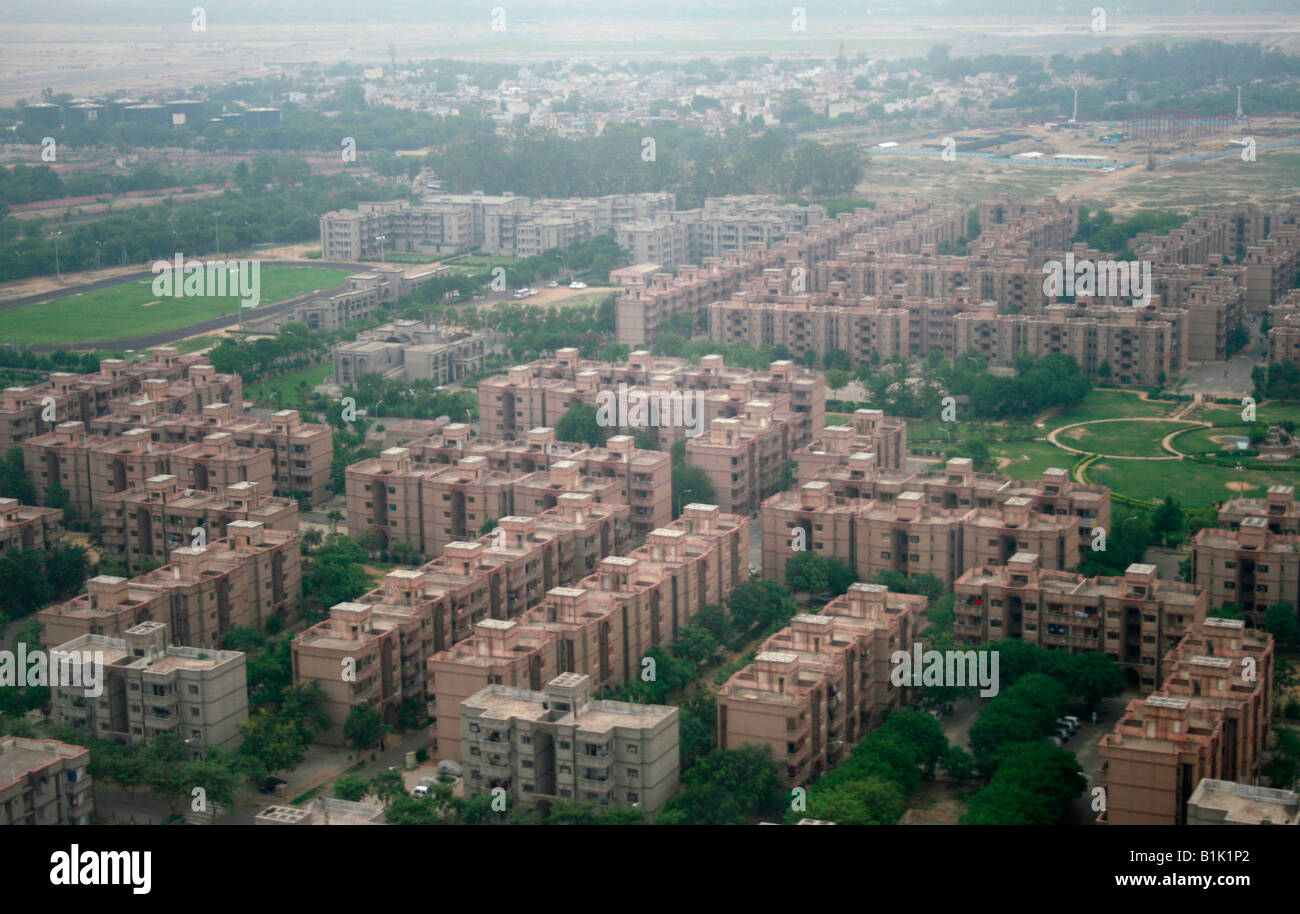 New Delhi Gurgaon Flats apartments condominiums in India Stock Photo