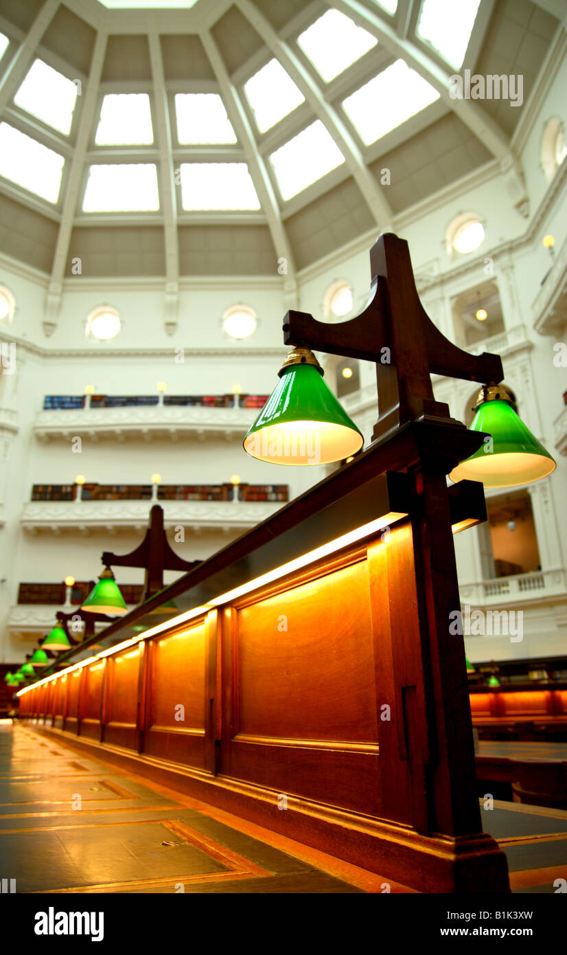 Reading Room, Melbourne State Library, Melbourne City, Victora, Australia, Australasia Stock